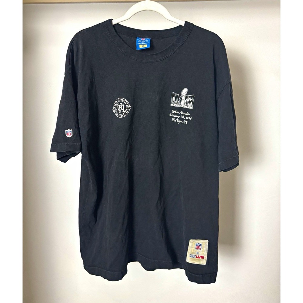 NFL Super Bowl LVIII Las Vegas NV Urban Necessities Shirt Mens XL Black